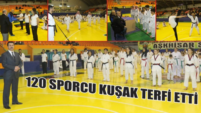 120 Sporcu Kuşak Terfi Etti