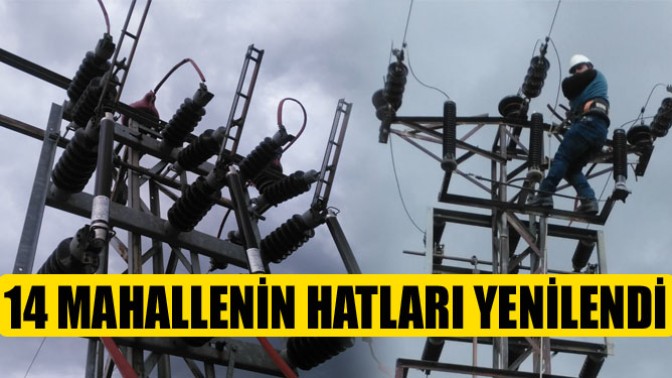 14 Mahallenin Hatları Yenilendi