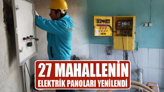 27 Mahallenin Elektrik Panoları Yenilendi