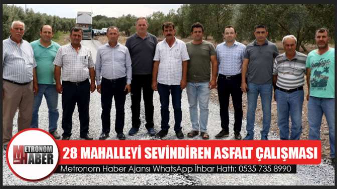 28 Mahalleyi Sevindiren Asfalt Çalışması