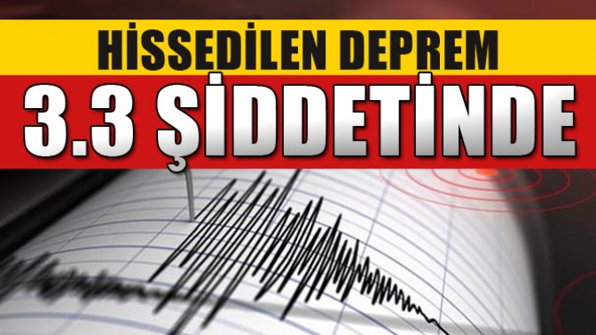 3.3 BÜYÜKLÜĞÜNDEKİ DEPREM AKHİSARDA DA HİSSEDİLDİ