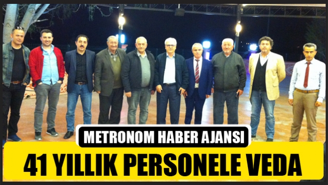 41 Yıllık Personele Veda