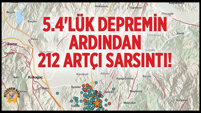 5.4lük Depremin Ardından 212 Artçı Sarsıntı!