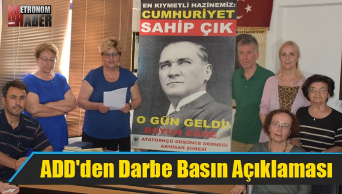 ADD'den Darbe Basın Açıklaması