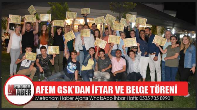 Afem Gsk’dan İftar Ve Belge Töreni