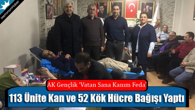 AK Gençlik ‘Vatan Sana Kanım Feda’ dedi