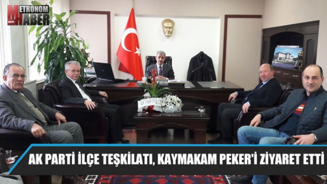 AK Parti İlçe Teşkilatı, Kaymakam Pekeri ziyaret etti