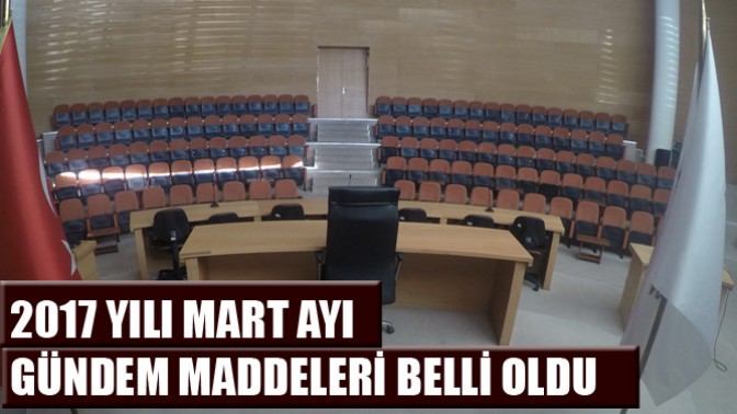 Akhisar Belediyesi 2017 Yılı Mart Ayı Gündem Maddeleri Belli Oldu