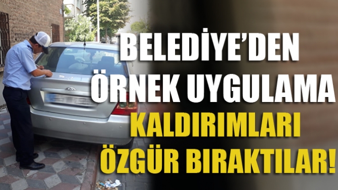 Akhisar Belediyesi’nden Örnek Uygulama: Kaldırımları Özgür Bıraktılar!