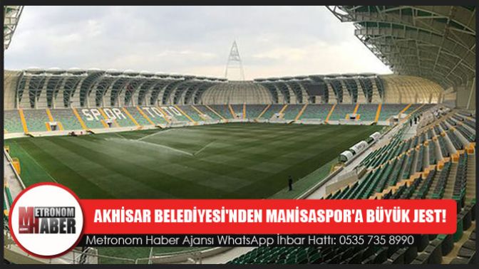 Akhisar Belediyesinden Manisaspora Büyük Jest!