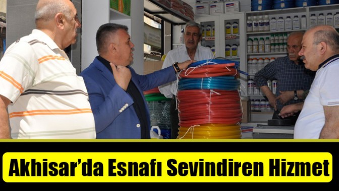 Akhisar’da Esnafı Sevindiren Hizmet