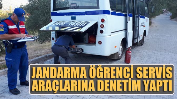 Akhisar’da Jandarma Öğrenci Servis Araçlarına Denetim Yaptı