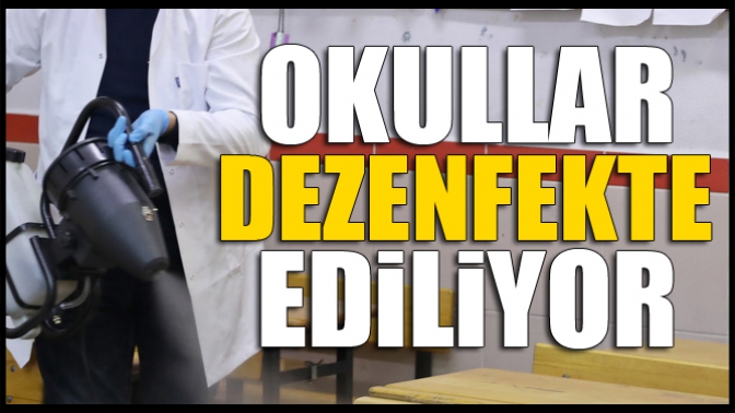 Akhisar’da okullar virüs tehdidine karşı dezenfekte ediliyor