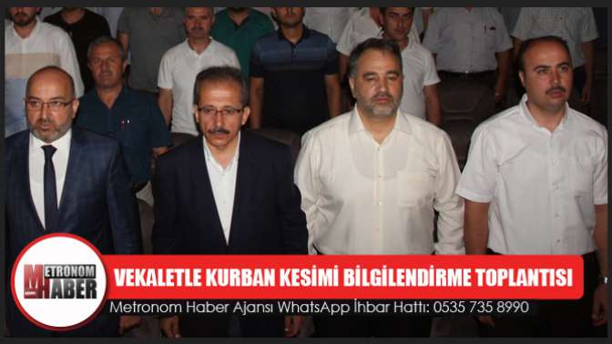 Akhisar’da Vekaletle Kurban Kesimi Bilgilendirme Toplantısı