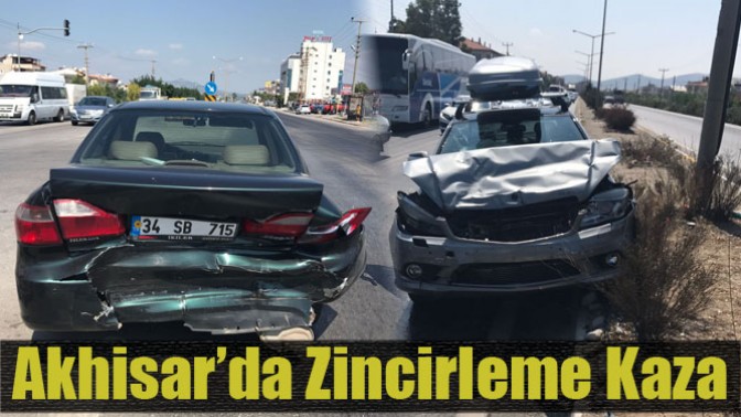 Akhisar’da Zincirleme Kaza