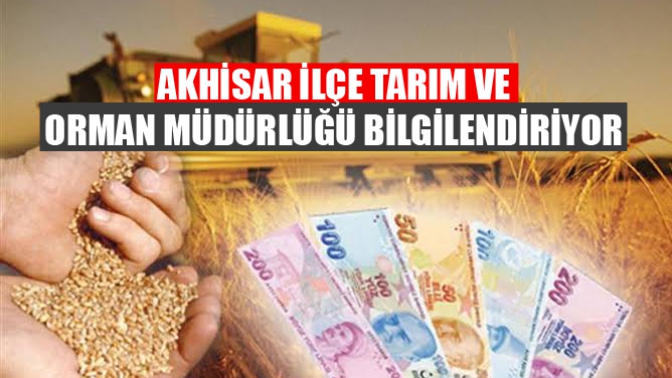 Akhisar İlçe Tarim Ve Orman Müdürlüğü Bilgilendiriyor