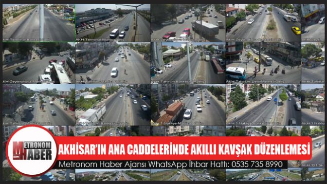 Akhisar’ın Ana Caddelerinde Akıllı Kavşak Düzenlemesi