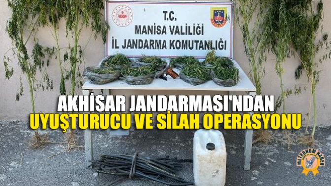 Akhisar Jandarmasından Uyuşturucu ve Silah Operasyonu