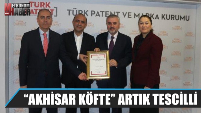 “Akhisar Köfte” Artık Tescilli