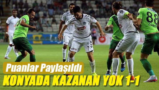 Akhisar Konyadan 1 Puan İle Dönüyor