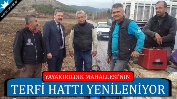 Akhisar Yayakırıldık Mahallesi’nin Terfi Hattı Yenileniyor