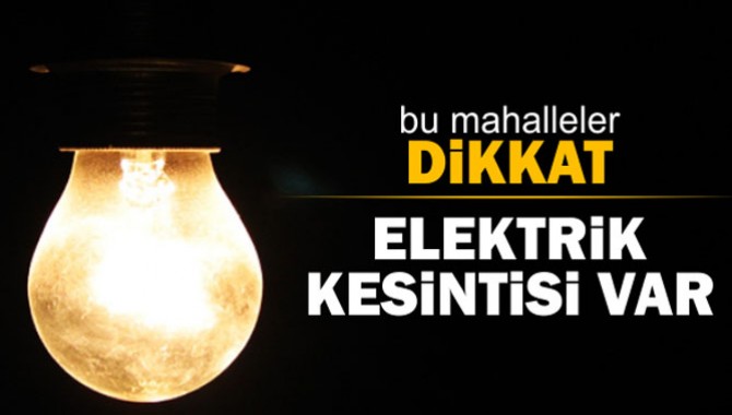 Akhisar'da 5 Mahallede Elektrik Kesintisi