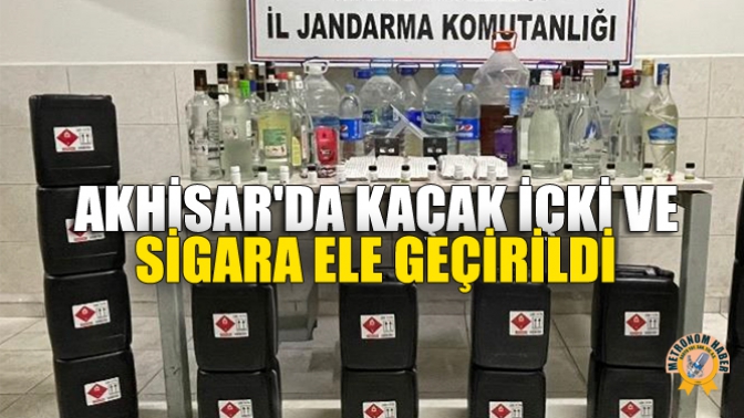 Akhisarda Kaçak İçki Ve Sigara Ele Geçirildi