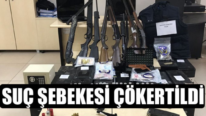 Akhisarda suç şebekesi çökertildi