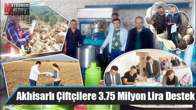 Akhisarlı Çiftçilere 3.75 Milyon Lira Destek