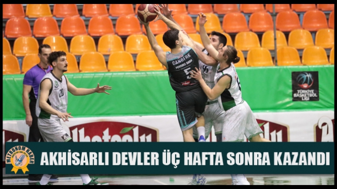 Akhisarlı devler üç hafta sonra kazandı