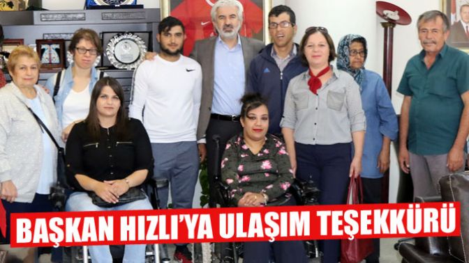 Akhisarlı Engellilerden Salih Hızlıya Ulaşım Teşekkürü