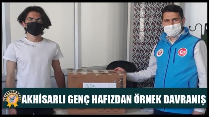 Akhisarlı Genç Hafızdan Örnek Davranış