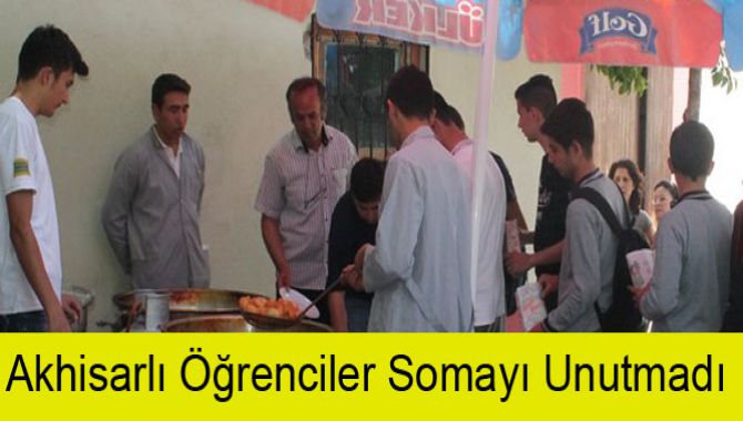 Akhisarlı Öğrenciler Somayı Unutmadı