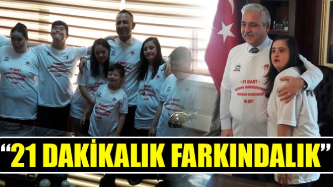 Akhisarlı özel çocuklara 21 dakikalık farkındalık