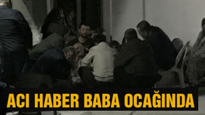 Akhisarlı şehidimizin babaevine şahadet haberi verildi