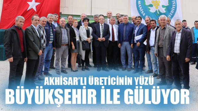 Akhisarlı Üreticinin Yüzü Büyükşehirle Güldü