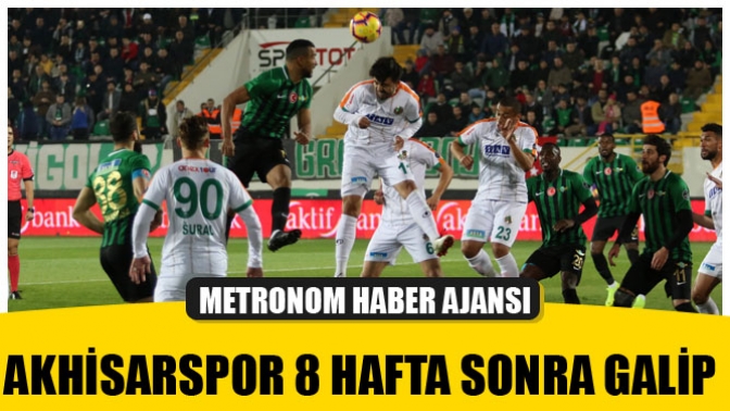 Akhisarspor 8 Hafta Sonra Galip