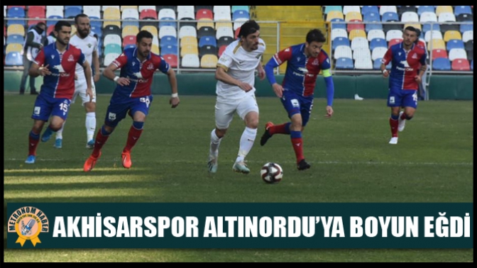 Akhisarspor Altınorduya Boyun Eğdi