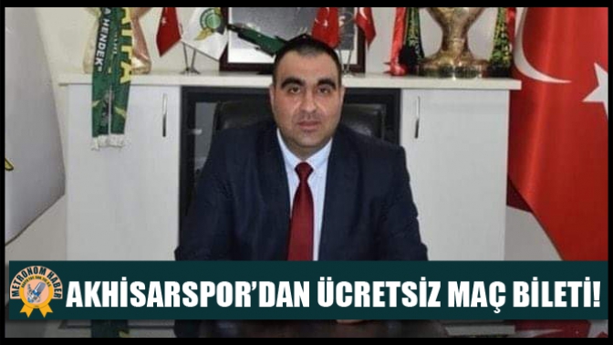 Akhisarspor’dan ücretsiz maç bileti!