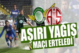 Akhisarspor, M.P. Antalyaspor Maçı Aşırı Yağış Nedeniyle Ertelendi