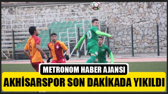 Akhisarspor U19, son dakikada yıkıldı