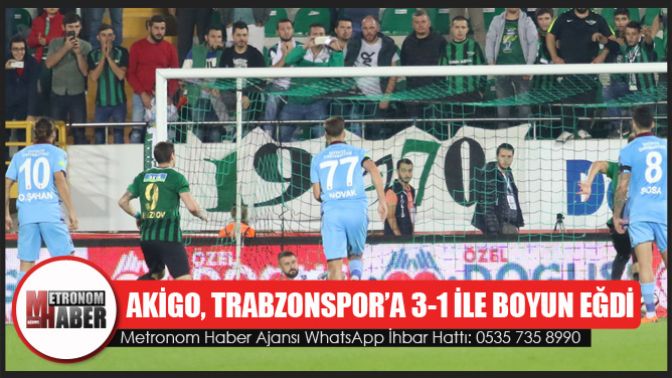 Akigo, Trabzonspor’a 3-1 İle Boyun Eğdi