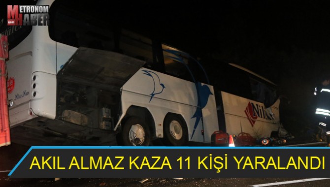 Akıl Almaz Kaza 11 yaralı