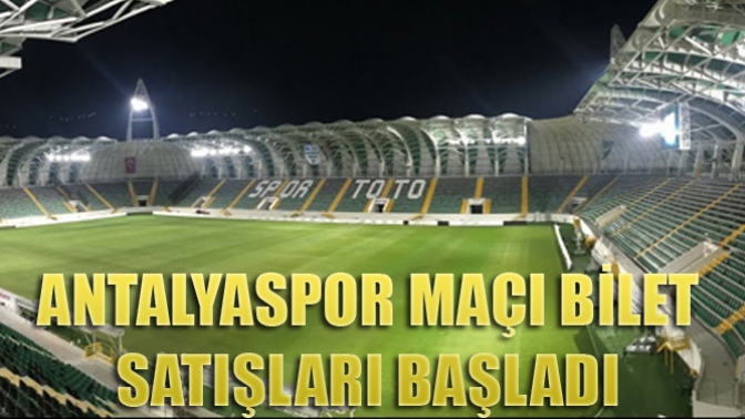 Antalyaspor Maçı Biletl Satışları Başladı