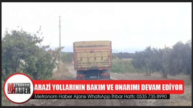 Arazi Yollarının Bakım Ve Onarımı Devam Ediyor