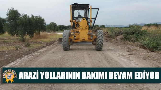 Arazi Yollarının Bakımı Devam Ediyor