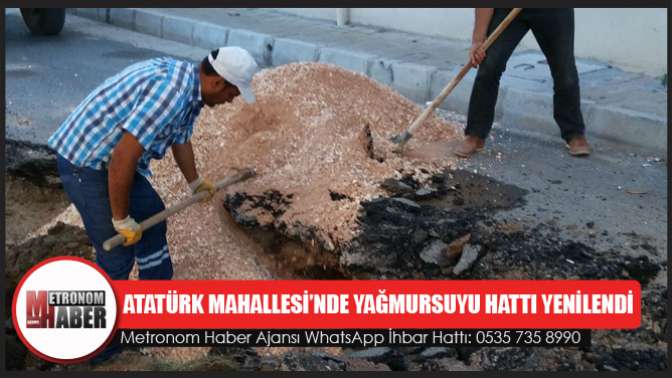 Atatürk Mahallesi’nde Yağmursuyu Hattı Yenilendi