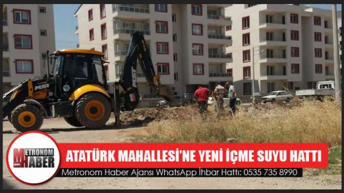 Atatürk Mahallesi’ne Yeni İçme Suyu Hattı