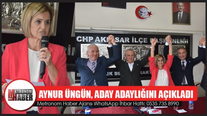 Aynur Üngün, aday adaylığını açıkladı