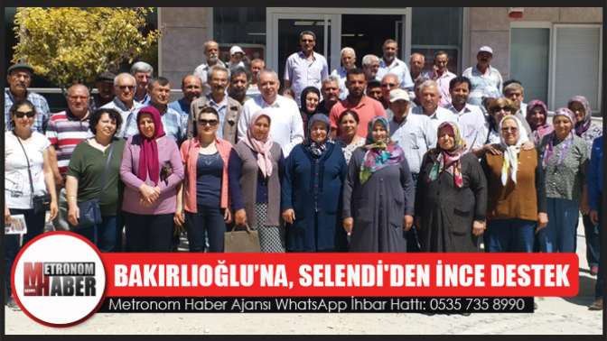 Bakırlıoğlu’na, Selendiden İnce Destek